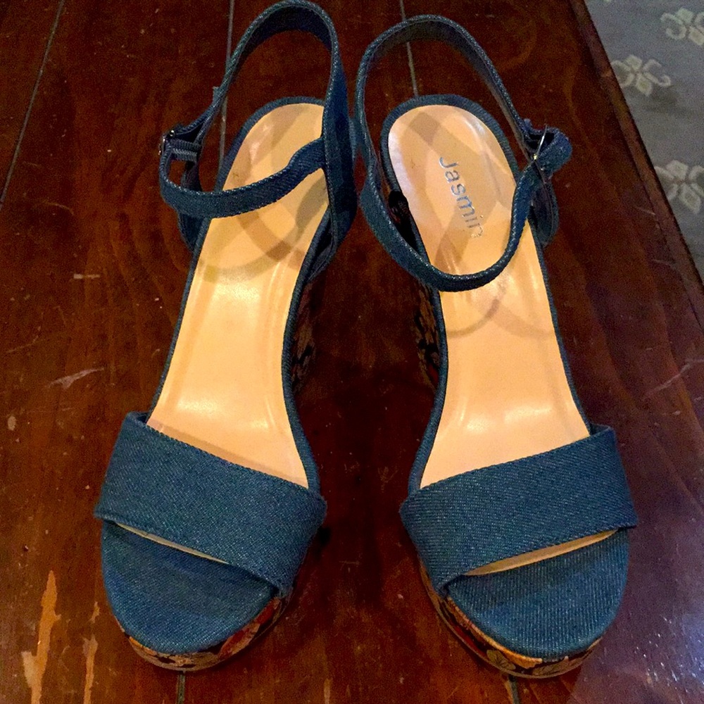 Jasmin denim sandals ( sz 8w)